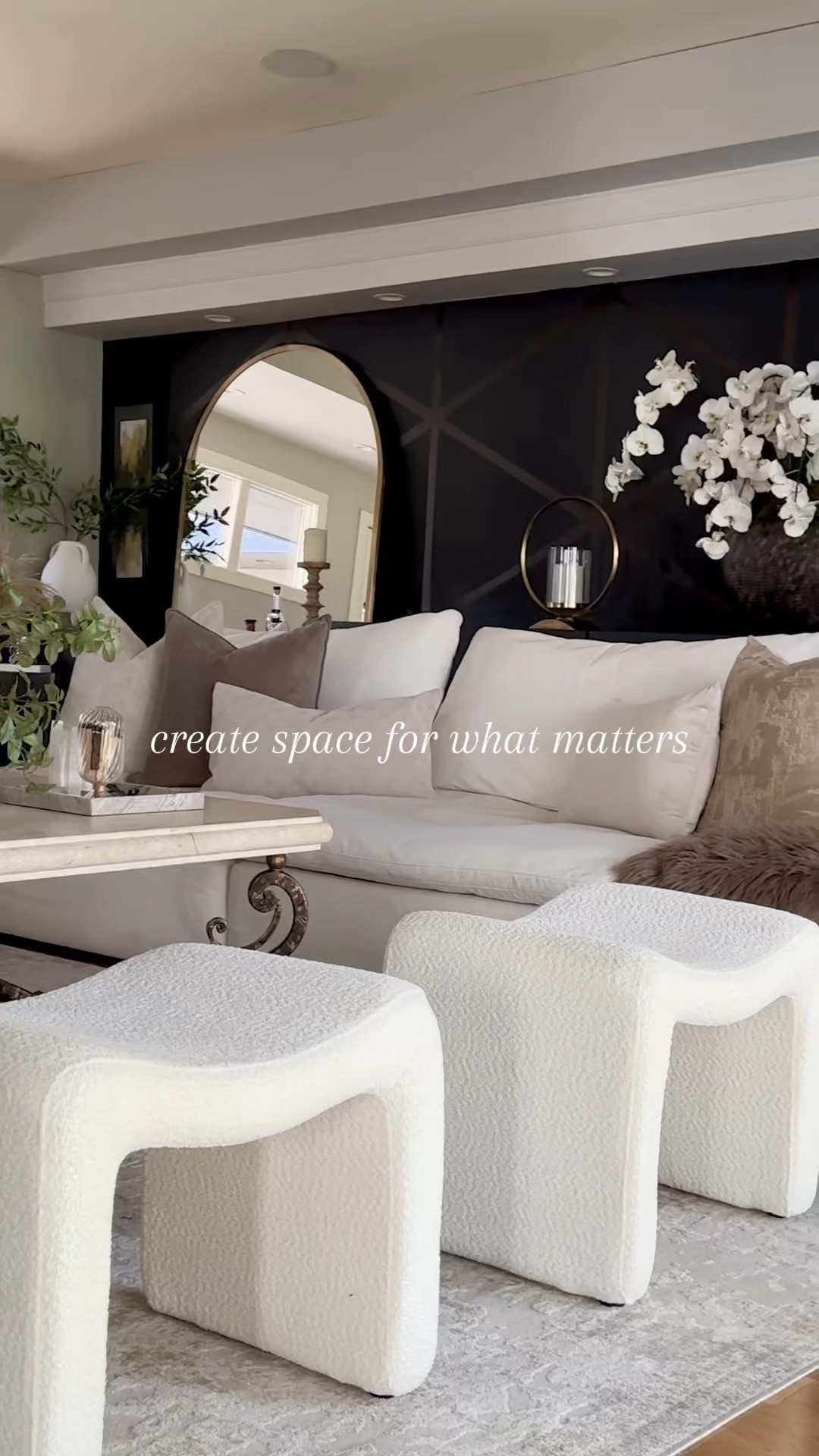 Stylish solutions are always a good idea, loving the sleek and organic modern feel of these boucle ottomans. 

#LTKVideo #LTKSeasonal #LTKHome