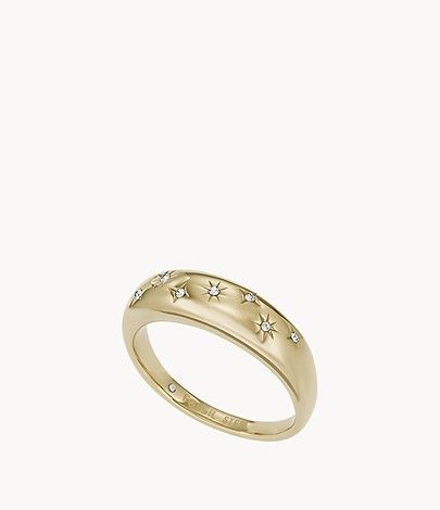 Sadie Under the Stars Gold-Tone Stainless Steel Ring | Fossil (US)