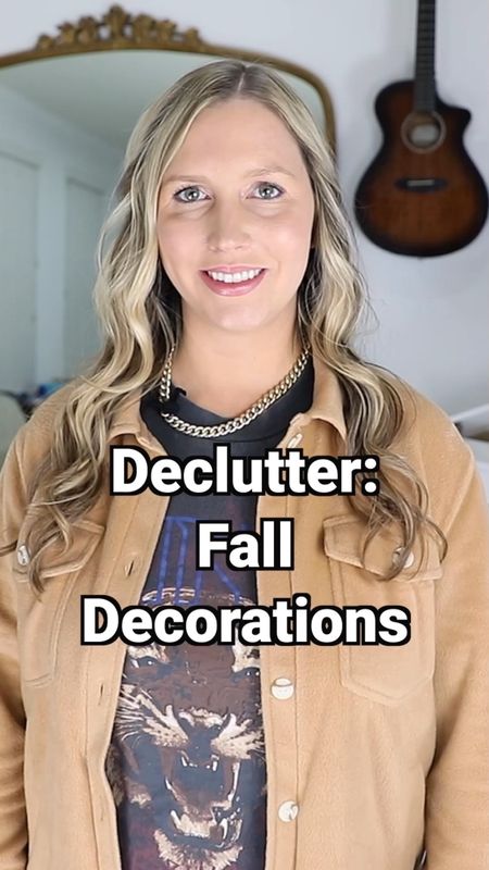 Declutter: Fall Decorations! Go through your fall decorations and do a quick declutter of them. 

I’ve linked what I’m wearing along with items I mention/recommend in this decluttering challenge! 

There is a new video every day for this Holiday Declutter challenge. 

Make quick decisions. Watch the first two videos in this challenge to learn more. 

Each part of the challenge is a quick declutter so that you can experience less stress for the holidays. 

In the next video I will share the next item for you to declutter! 

Get my free holiday declutter checklist that goes along with challenge: 
✨ ChrissyChitwood.com/links ➡️ Free Holiday Declutter Checklist 

Home Organization, Holiday Season, Organizing Tips, 

#LTKhome #LTKHoliday #LTKSeasonal