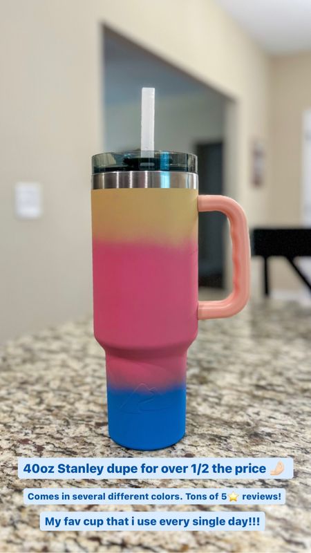 40oz Stanley dupe for over 1/2 the price!!! Comes in several different colors. Tons of 5⭐️ reviews! My fav cup that i use every single day! 

#LTKtravel #LTKhome #LTKfamily