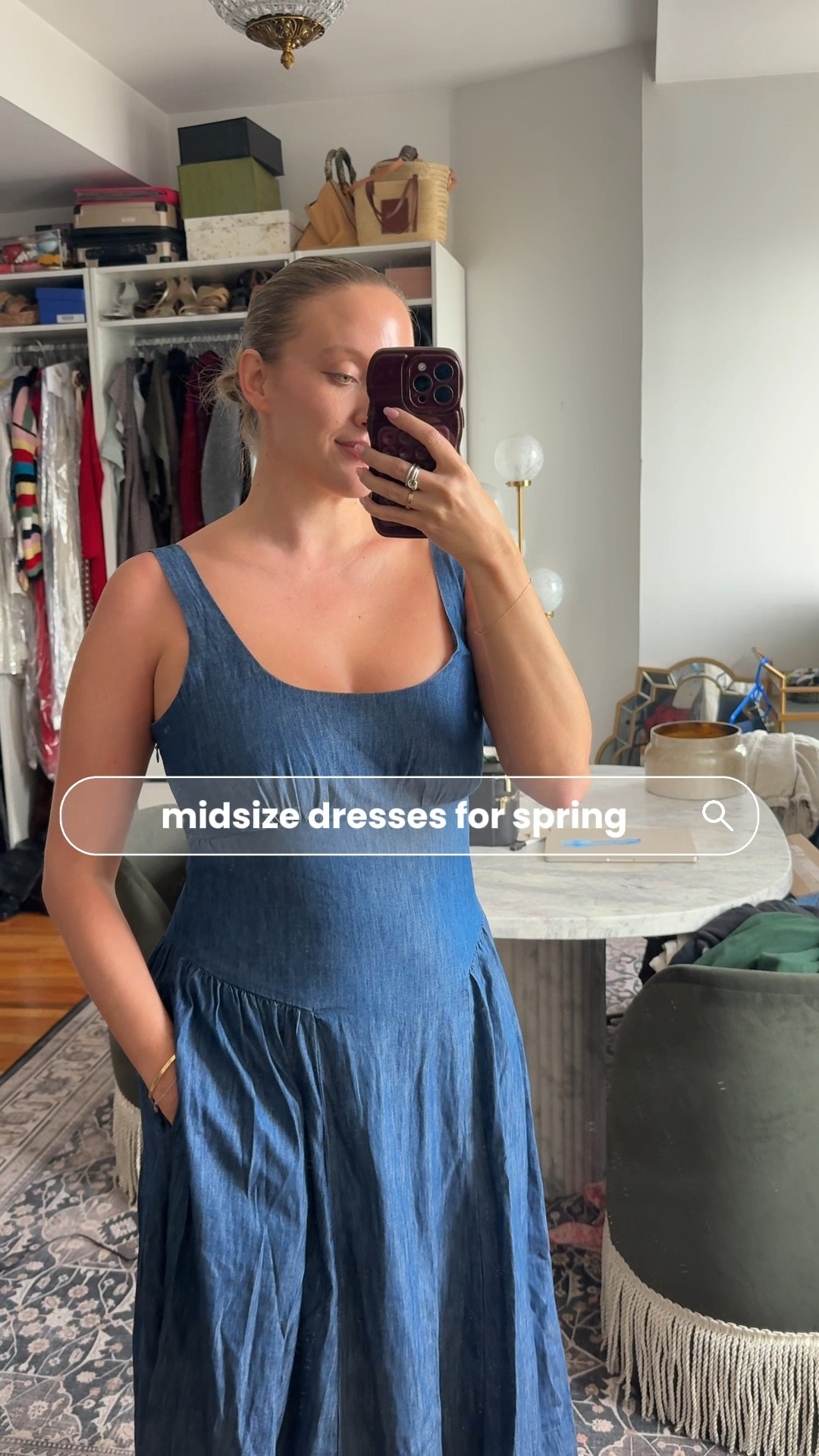 Gap has been crushing it with flattering (office friendly for me) dresses for spring. Wearing a large in all - most are smocked in the back so they stretch. 

#LTKootd #LTKMidsize #LTKTall