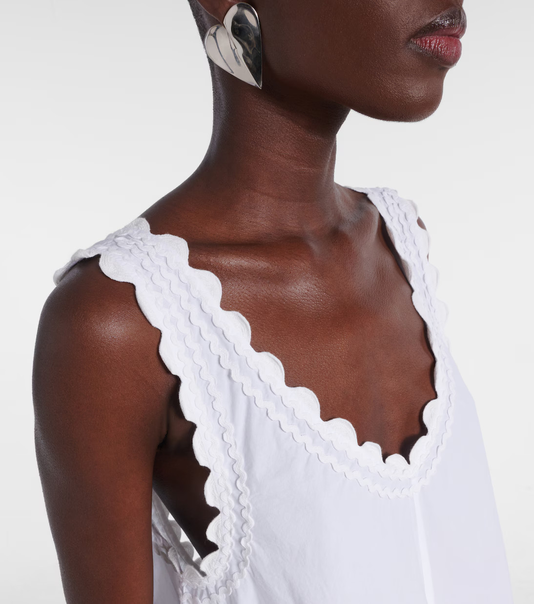 Embroidered cotton poplin minidress | Mytheresa (US/CA)