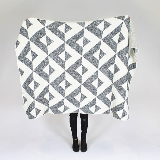 Happy Habitat Recycled Cotton Throw - Reversed Marled | West Elm (US)