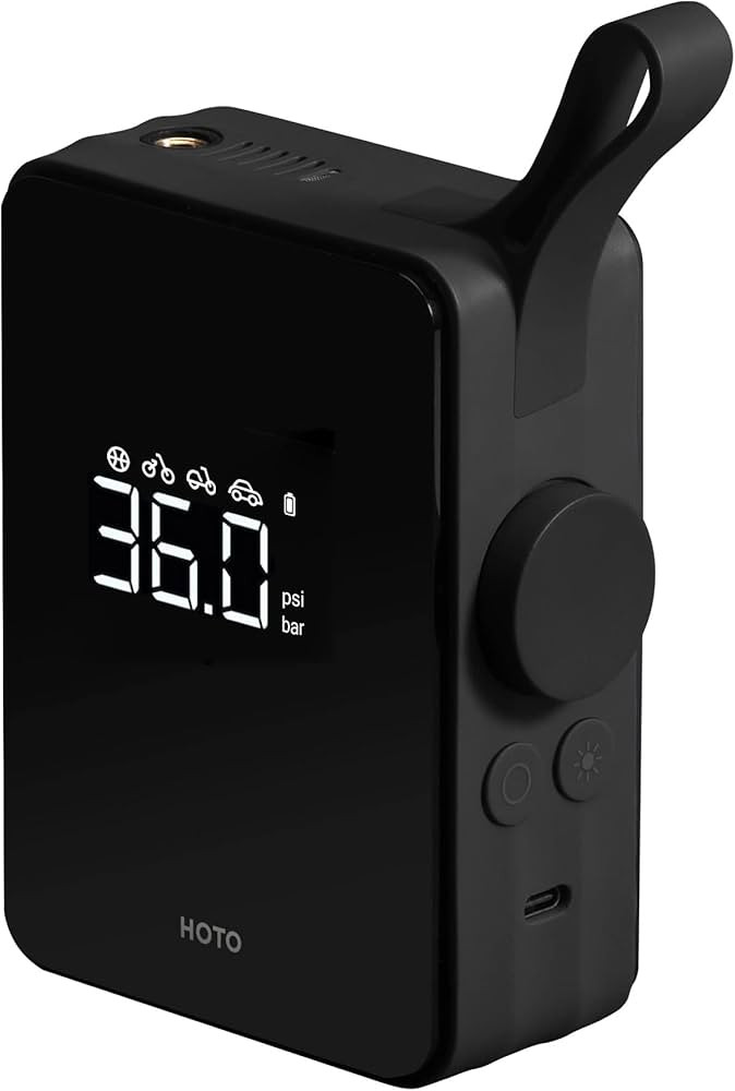 HOTO Tire Inflator Portable Air Compressor, 150 PSI Tire Inflator, Digital Display Tires Inflatab... | Amazon (US)