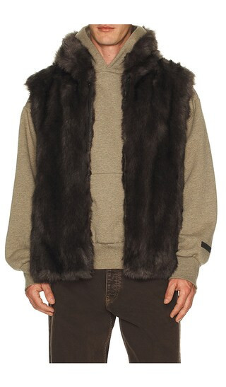 Unreal Fur Blue Ridge Vest in Grey. - size S | Revolve Clothing (Global)