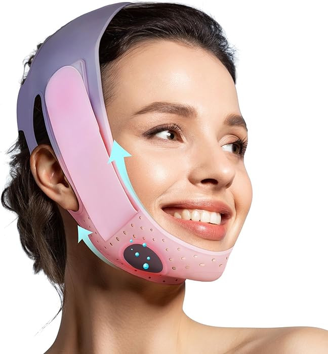 V-Line Mask Chin Up Mask V Shaped Face Mask Chin strap, Soft Silicone Chin Strap V Line Lifting M... | Amazon (US)