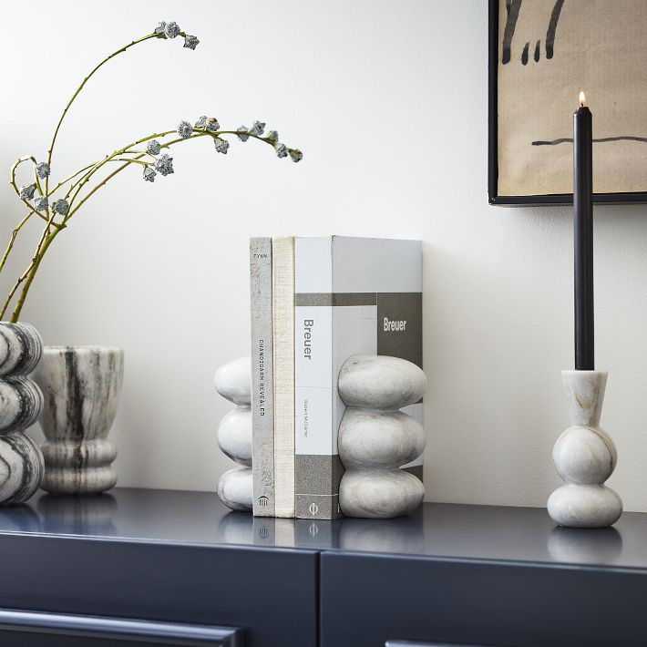 Kali Marble Bookends (Set of 2) | West Elm (US)