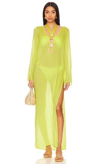 Hotline Maxi Dress in Citrus | Lime Green Maxi Dress Lime Green Cover Up Dress Green Vacation Dress  | Revolve Clothing (Global)