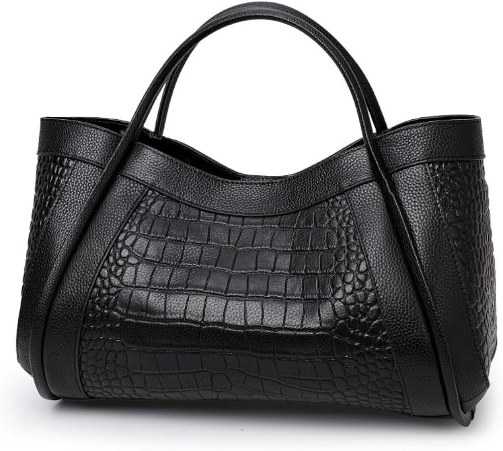 Genuine leather Head First-layer cowhide portable single shoulder women's bag diagonal span large... | Amazon (US)