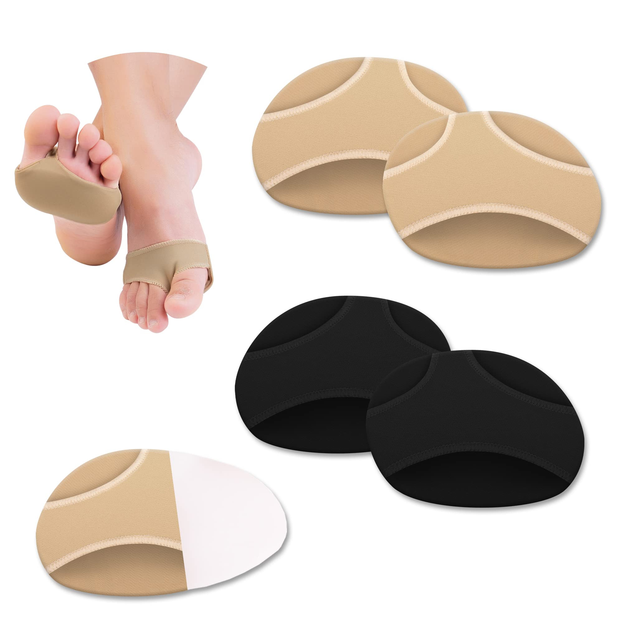 Ball of Foot Cushions 2 Pairs Metatarsal Pads for Women Men Foot Pads Soft Gel Forefoot Pads of S... | Amazon (US)