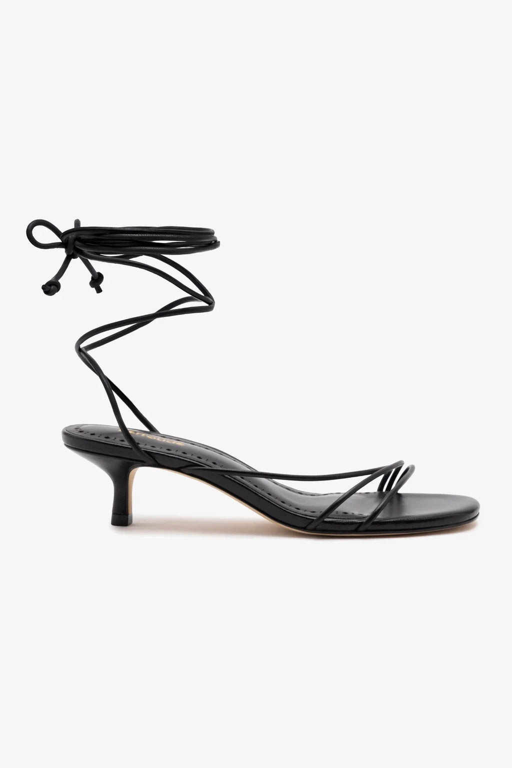 Sara Sandal In Black Leather | Larroude