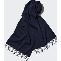 Uniqlo - 100% Cashmere Scarf - Navy - One Size | UNIQLO (UK)