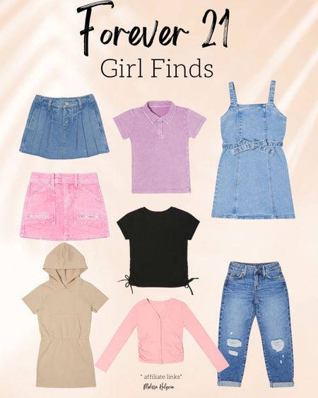 Girl Spring Summer Outfits. Spring Girl Clothes. Girl Trendy style. Spring outfits for girls. Forever 21 finds for girl. #girl #girlstyle

#LTKstyletip #LTKkids #LTKFind