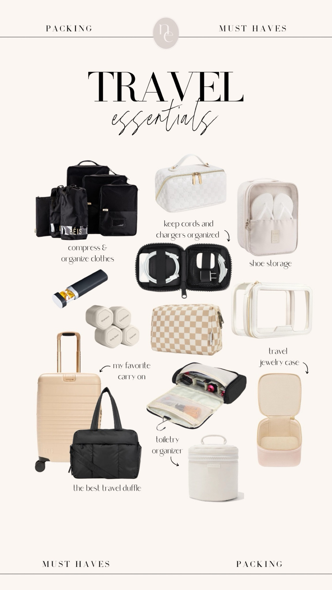 Travel essentials ✈️


Packing must haves 
Packing organization 
Packing essentials 
Carry on organization 

#LTKstyletip #LTKtravel #LTKfindsunder100