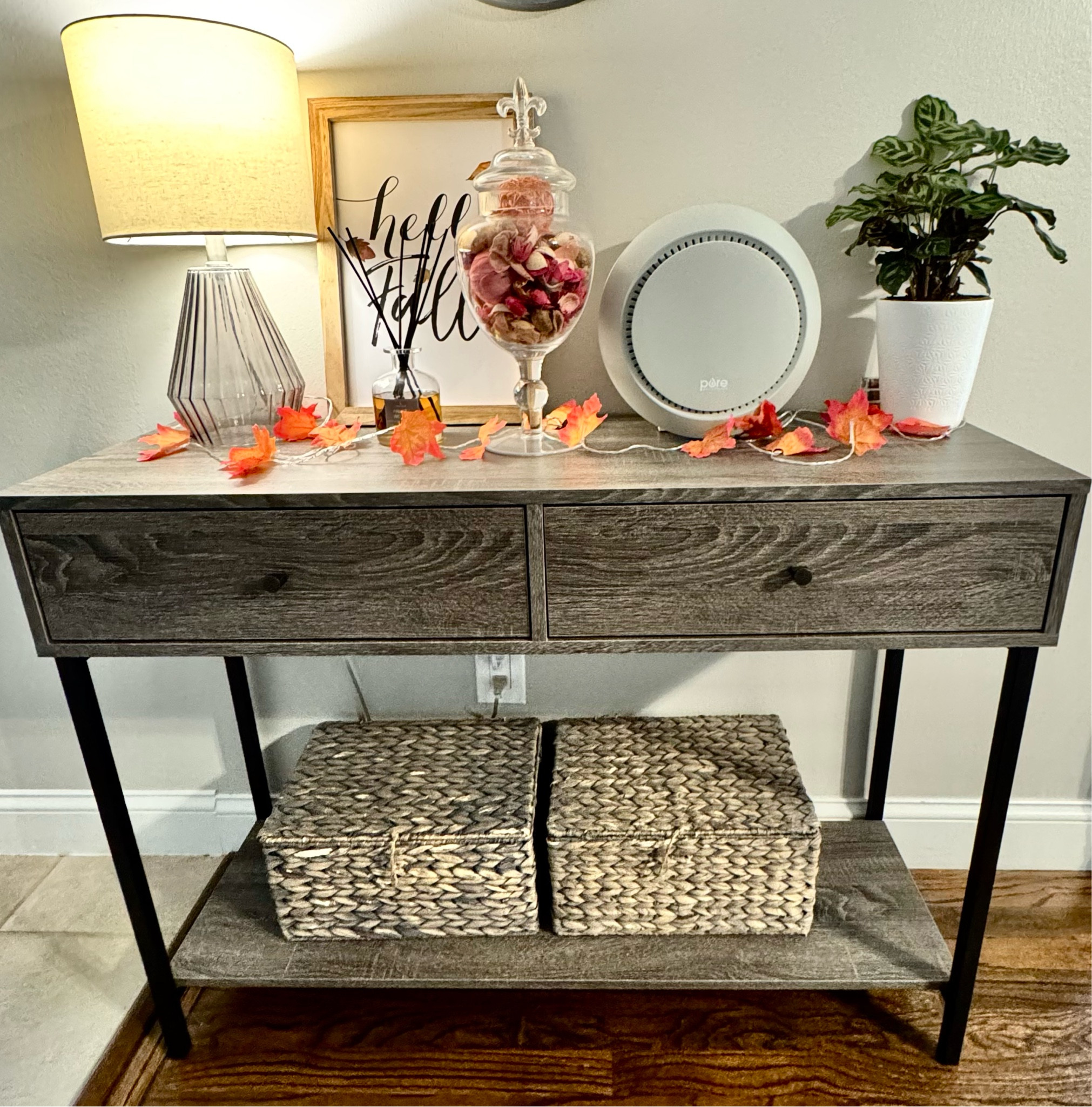 How stunning is my friend Samantha’s fall setup?! 🍂 And doesn’t that Pure Enrichment air purifier just blend right in so perfectly? For a limited time, snag this PureZone Halo HEPA Air Purifier for as low as $29.99 (reg. $99.99) at HSN! New customers can use code HSN2024 for an extra $10 off—up to 70% in savings! It’s perfect for small spaces like your desk or nightstand, and it cleans the air in rooms up to 100 sq. ft. while removing 99.97% of tiny particles. Stylish and functional! 🙌 #fallfreshness #falldecor

#LTKSaleAlert #LTKHalloween #LTKHome