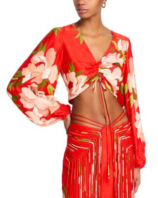 FARM Rio Peony Cropped Top - Exclusive  | Bloomingdale's Women | Bloomingdale's (US)