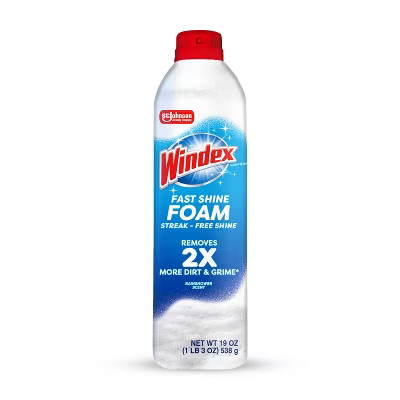 Windex Fast Shine Foam Aerosol - 19oz | Target