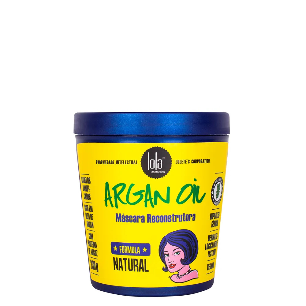 Máscara de Reconstrução Lola Cosmetics Argan Oil 230 g | Amobeleza (BR)