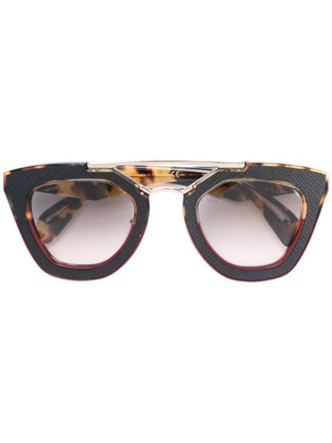 Prada Eyewear Rechteckige Sonnenbrille | FarFetch DE