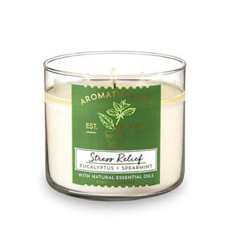 Bath & Body Works, Aromatherapy Stress Relief 3-Wick Candle, Eucalyptus Spearmint, Bath and Body Wor | Walmart (US)