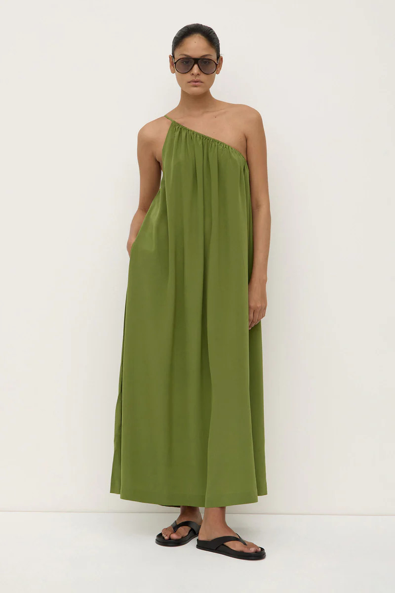 Mila Silk Asymmetrical Maxi Dress | Assembly Label (AU)