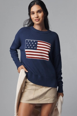 Beach Riot x Anthropologie Callie Americana Sweater | Anthropologie (US)