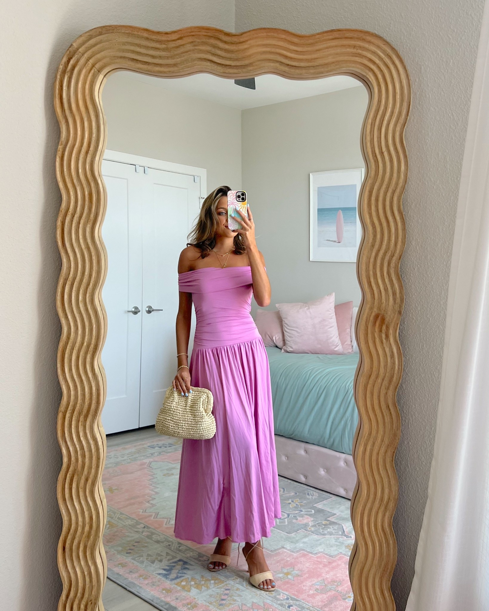 Abercrombie spring wedding guest dress 👗💗 on sale + use code AFLTK for an extra 25% off your purchase. wearing a size XS regular 