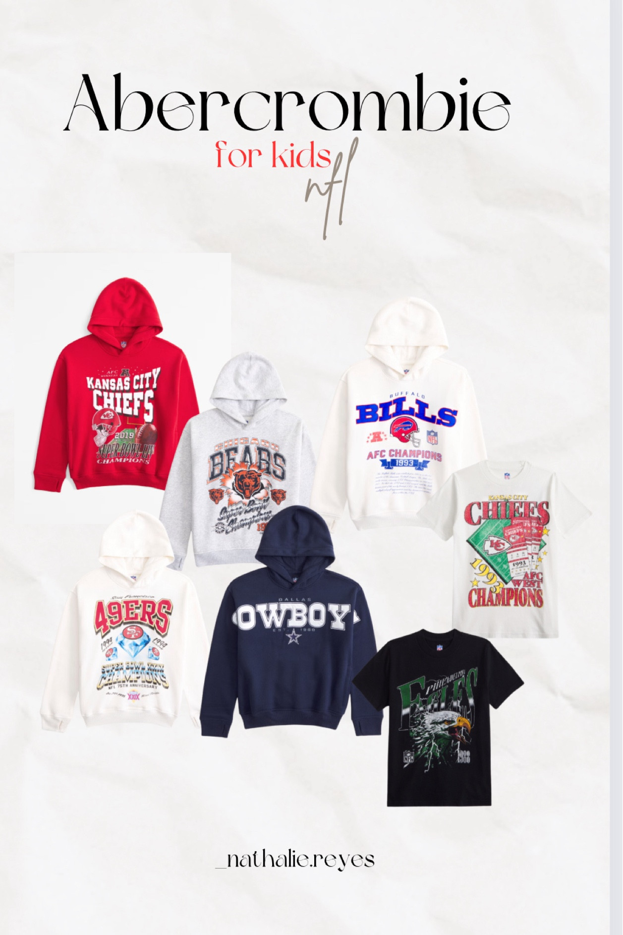 Abercrombie NFL sale going on NOW✨✨🏈 #abercrombie #abercrombieNFL #NFL #nflsale #nflsweatshirt #kidsnfl #kidsnflswewtshirt

#LTKSeasonal #LTKStyleTip #LTKFallSale

#LTKKids