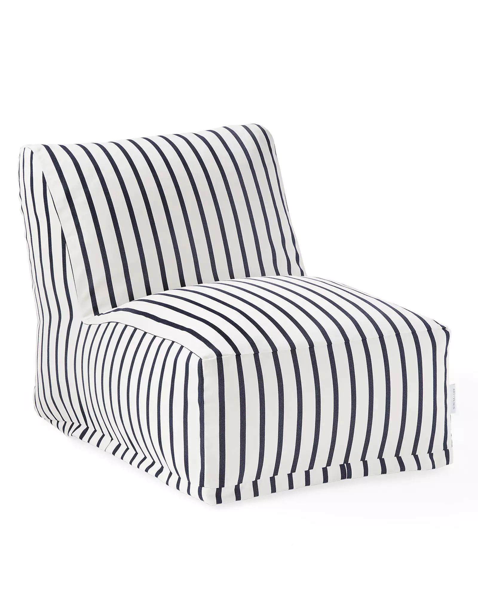 Oceanpark Lounger - Sunbrella® Lido Stripe - Navy | Serena and Lily