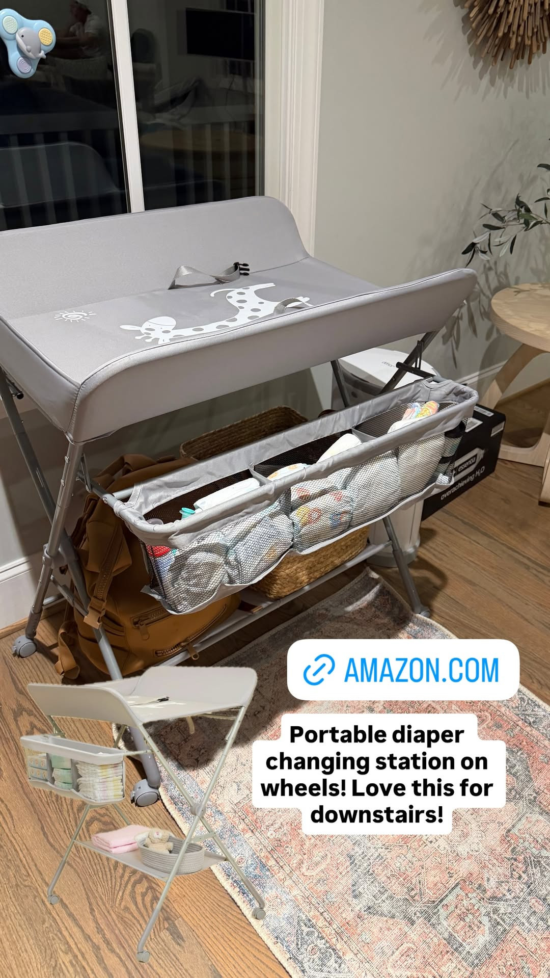 Portable diaper changing station on wheels!  

 #LTKmomlife #LTKHome #LTKBaby