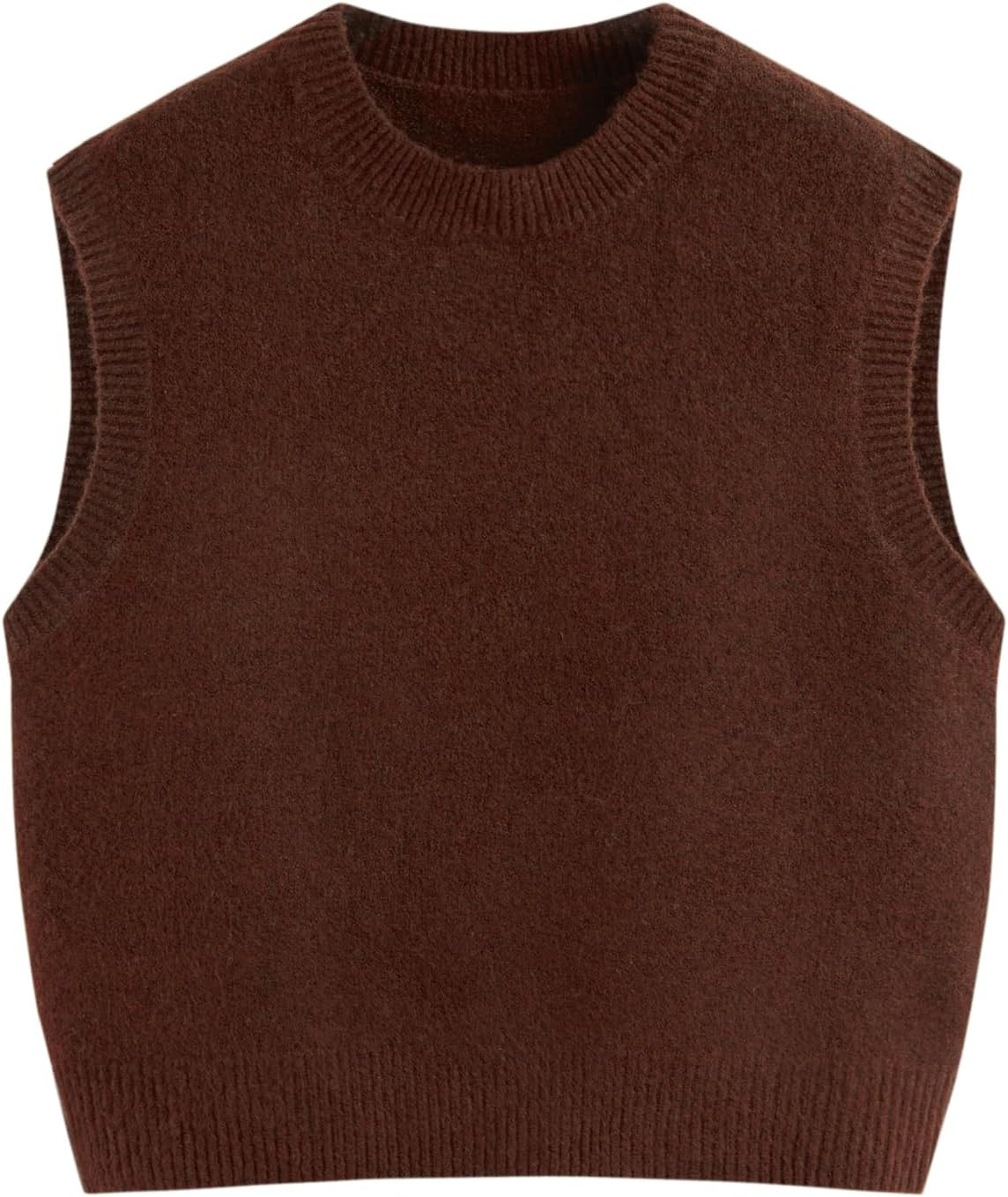 CIDER Oversized Sweater Vest Women Sleeveless Wool Blend Knit Tops | Amazon (US)