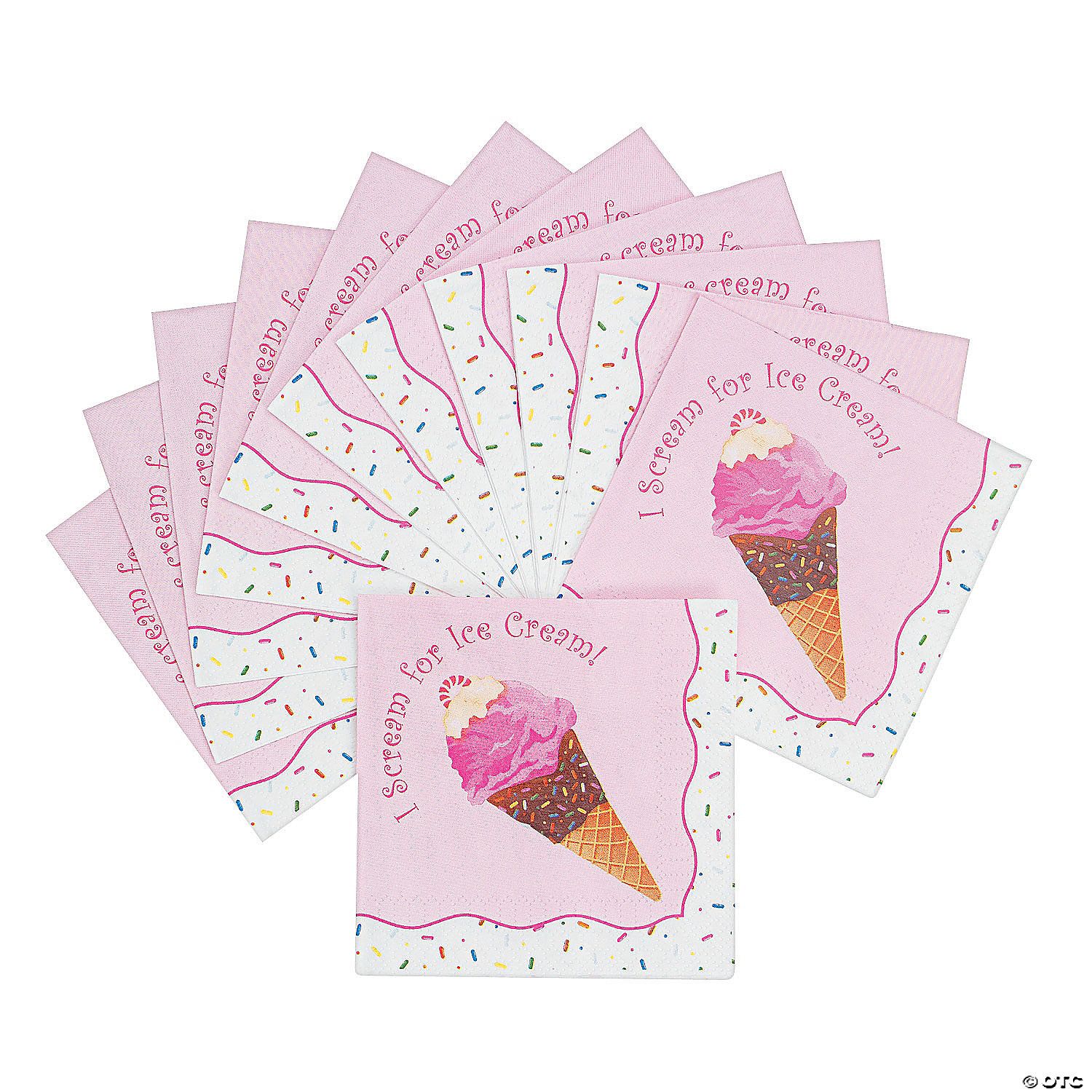 I Scream For Ice Cream Beverage Napkins - 16 Pc. | Oriental Trading Company