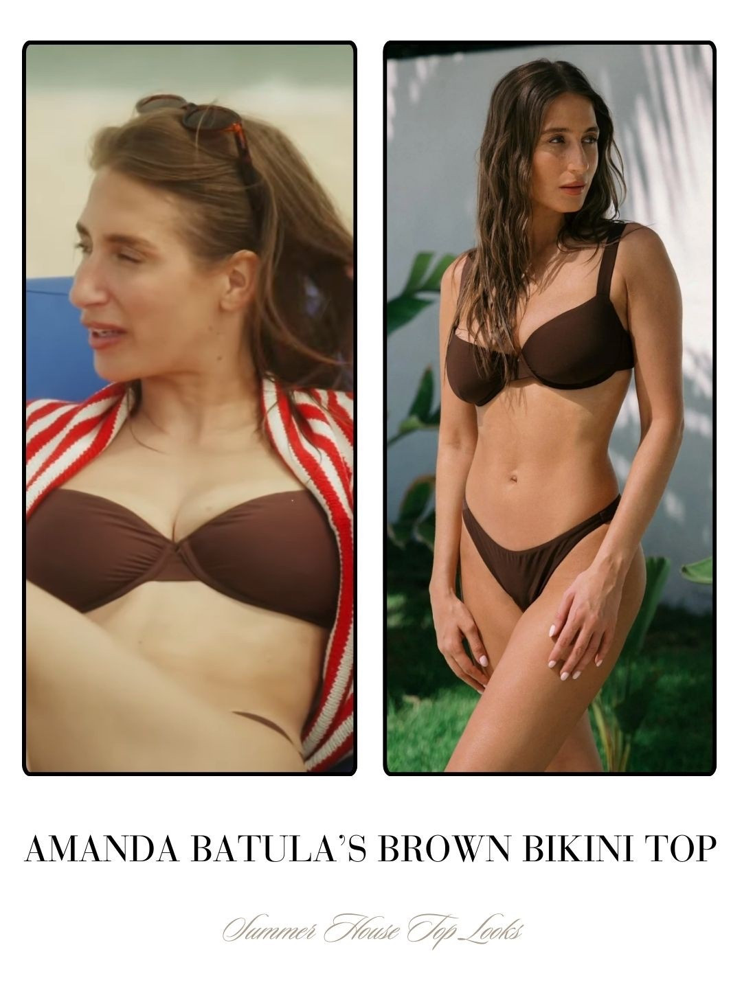 Amanda Batula’s Brown Bikini Top 