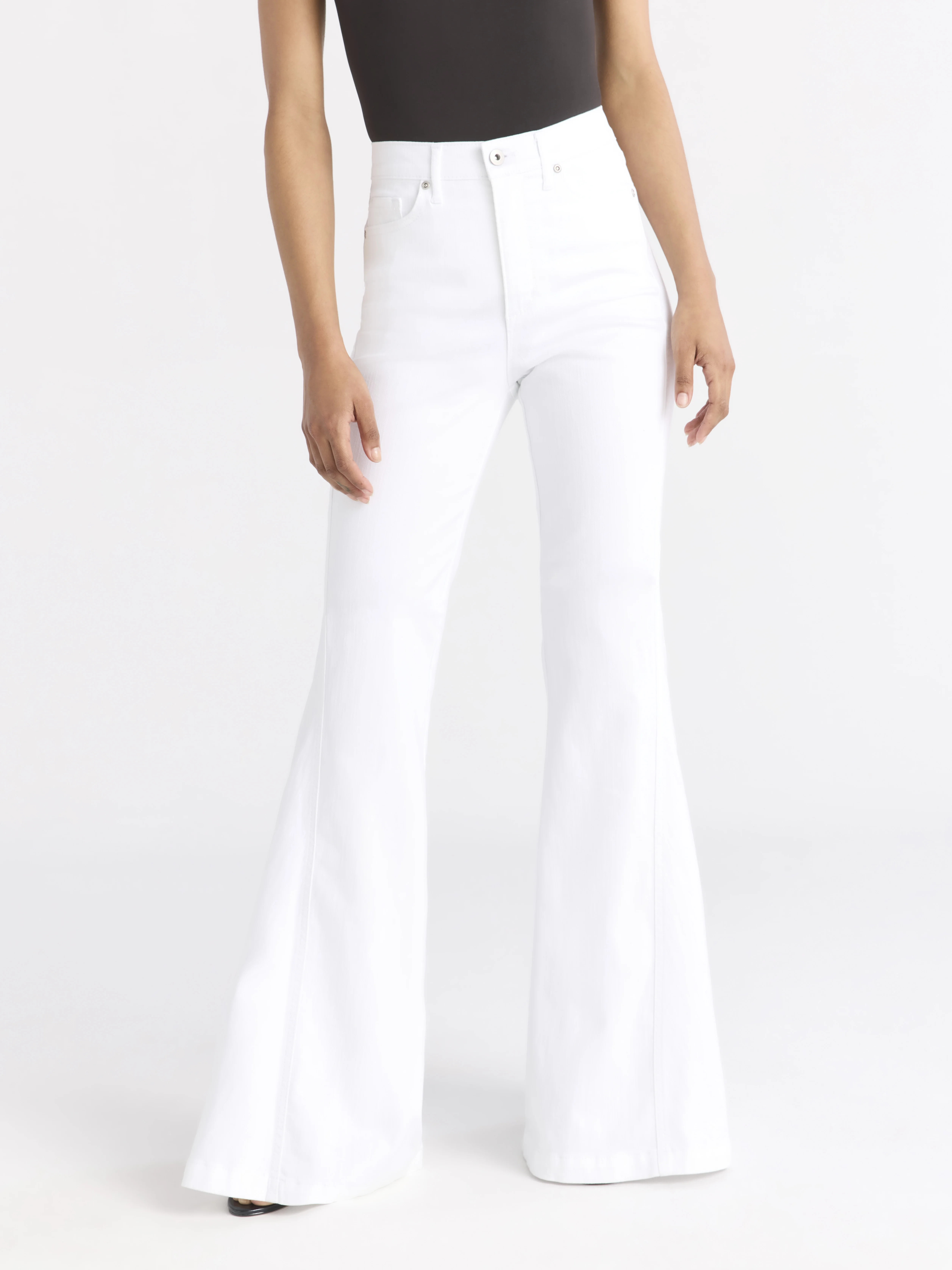 Sofia by Sofia Vergara Women's and Women's Plus Melisa Mega Flare High Rise Jeans, Sizes 0-28W | Walmart (US)