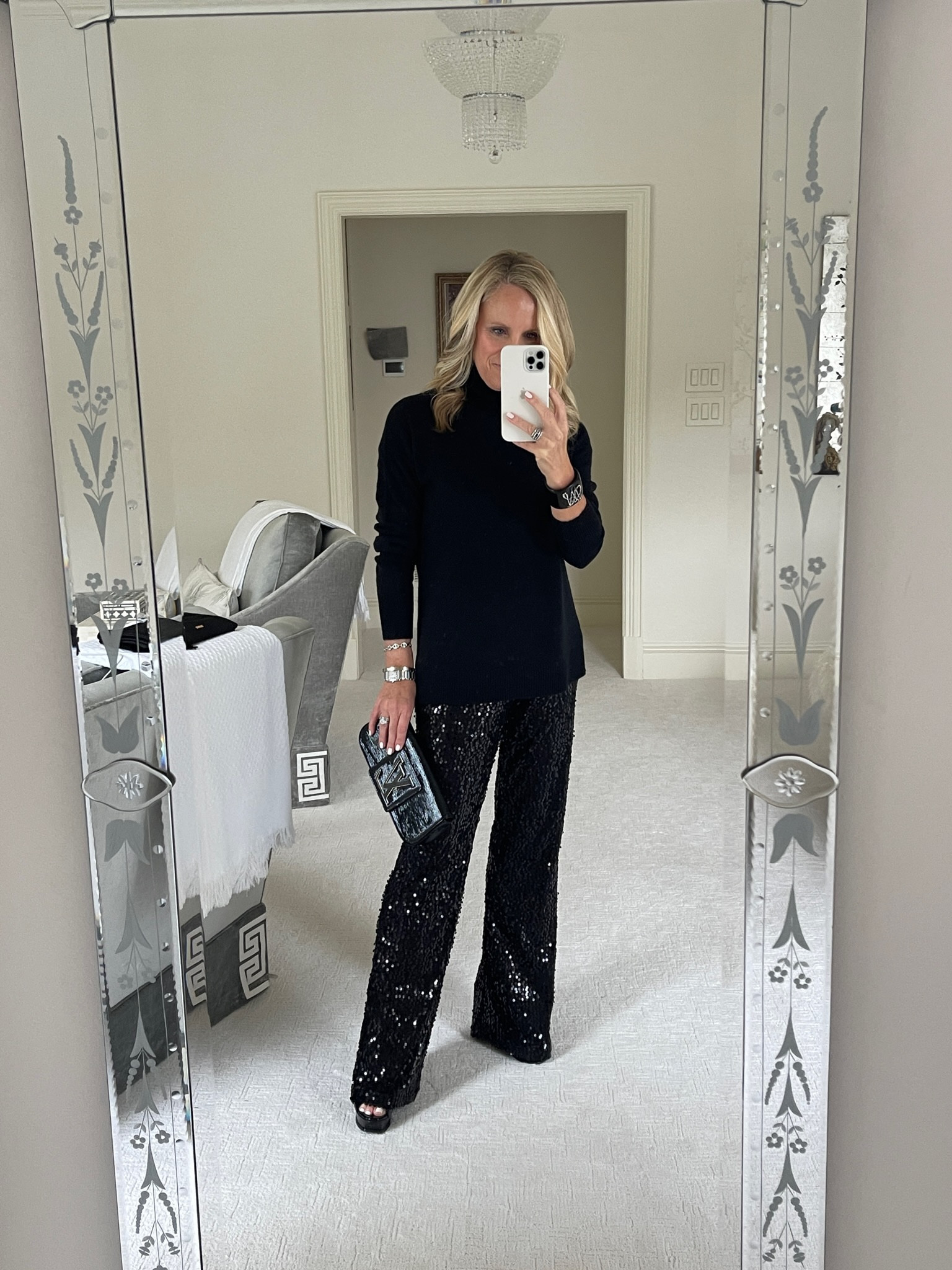 Last chance for the Nordstrom Cyber sale! Loving these sequin pants plus this cashmere sweater and tons of other options on sale! 

#LTKHoliday #LTKsalealert #LTKCyberweek