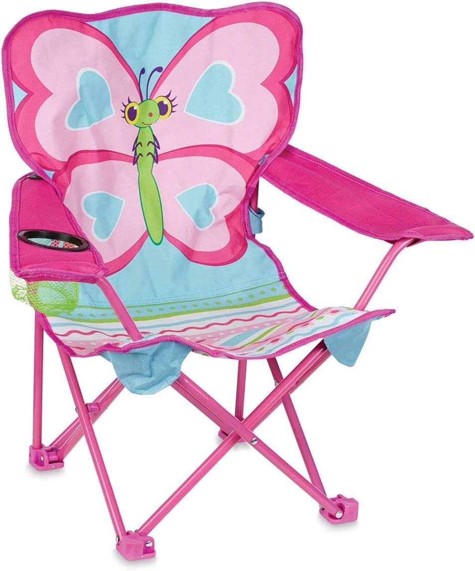 Melissa & Doug Cutie Pie Butterfly Camp Chair (Frustration-Free Packaging) , Pink | Amazon (US)