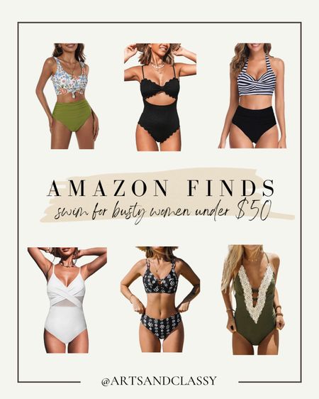 Finding a swimsuit as a women can be hard! But these swimsuit finds for busty women from Amazon fit just right. Best of all there trendy and budget-friendly.

#LTKunder50 #LTKswim #LTKstyletip
