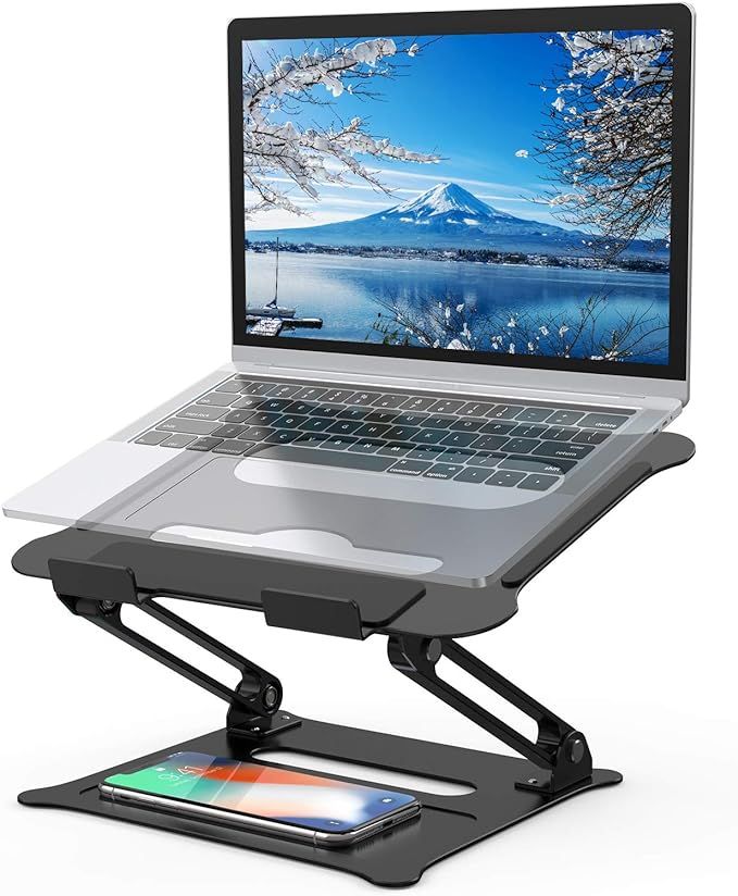 Adjustable Laptop Stand, FYSMY Ergonomic Portable Computer Stand with Heat-Vent to Elevate Laptop... | Amazon (US)