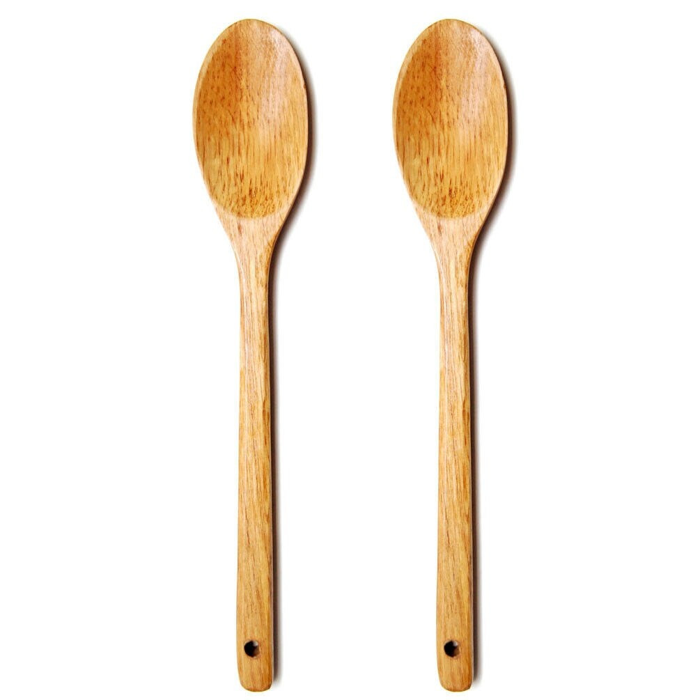 Set of 2 Wooden Cooking Spoons 12.5" for Kitchen Use | Bed Bath & Beyond