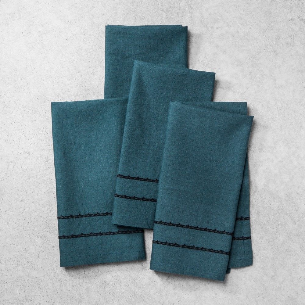 Linen Napkin Set of 4 - Blue - Hearth & Hand with Magnolia | Target