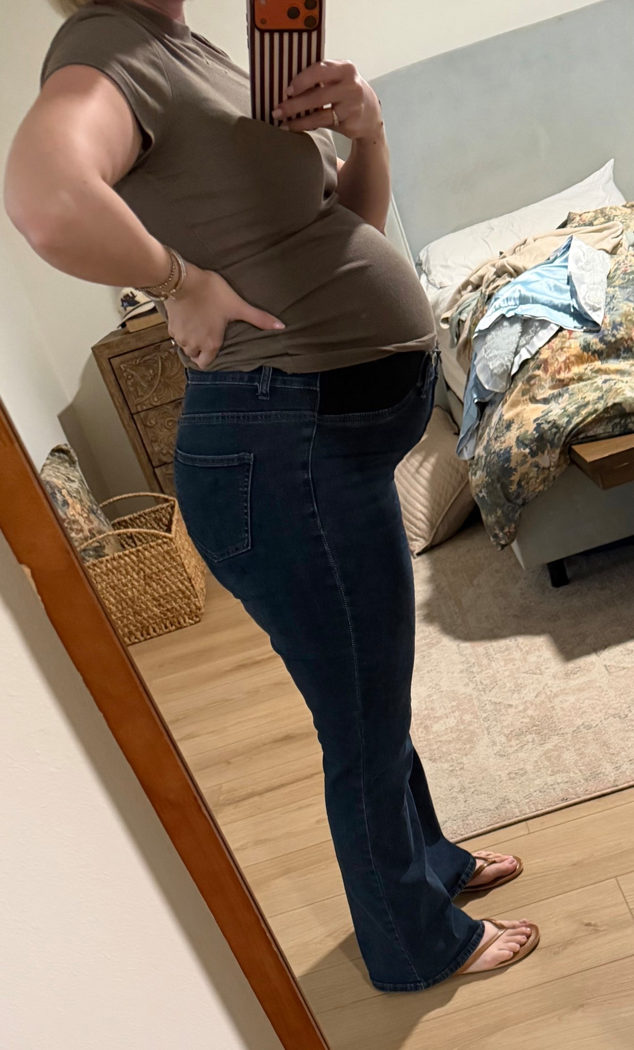 Maternity jeans that I love! They are super stretchy everywhere, so they can get itchy but at least they fit! After trying so many designer brands, I keep coming back to these. 

#LTKBaby #LTKmomlife #LTKWorkwear