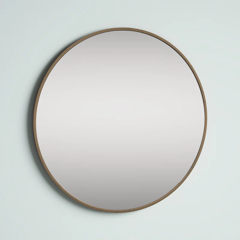 Sabine Metal Round Wall Mirror | Wayfair North America