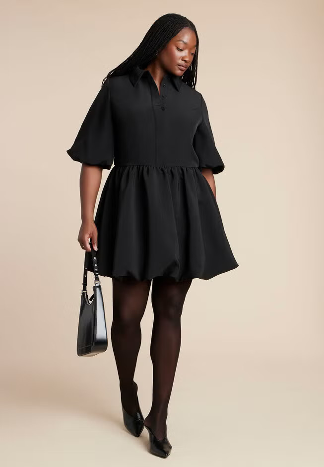 Collared Mini Dress | Eloquii