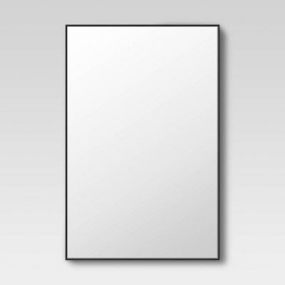 18"x28" Narrow Profile Wall Mirror Black - Project 62™ | Target