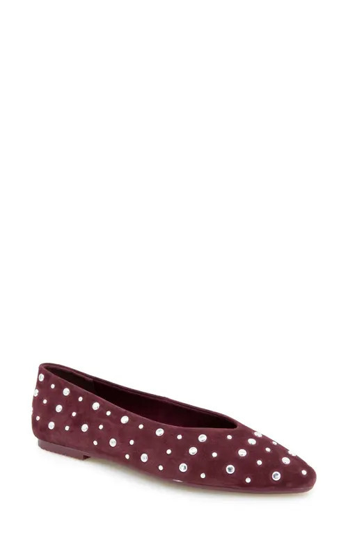 Splendid Latouche Stud Flat in Dark Plum at Nordstrom, Size 7.5 | Nordstrom