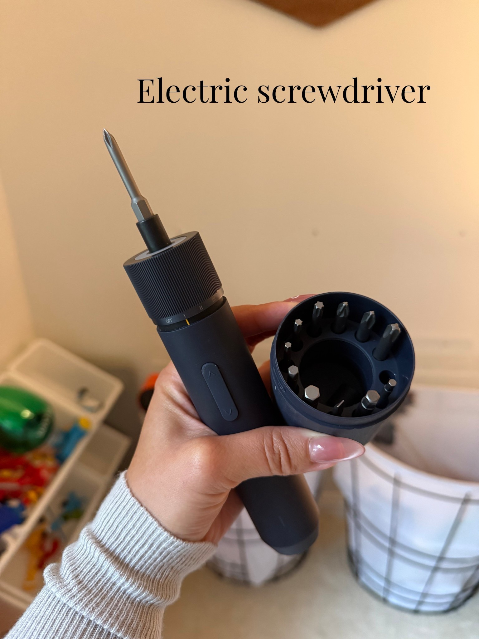 Rechargeable electric screwdriver ￼

#LTKHome #LTKmomlife #LTKdayinmylife