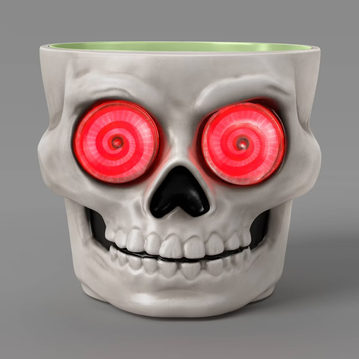 8" Light and Sound Candy Bowl Skull Halloween Decorative Prop White - Hyde and EEK! Boutique™ | Target