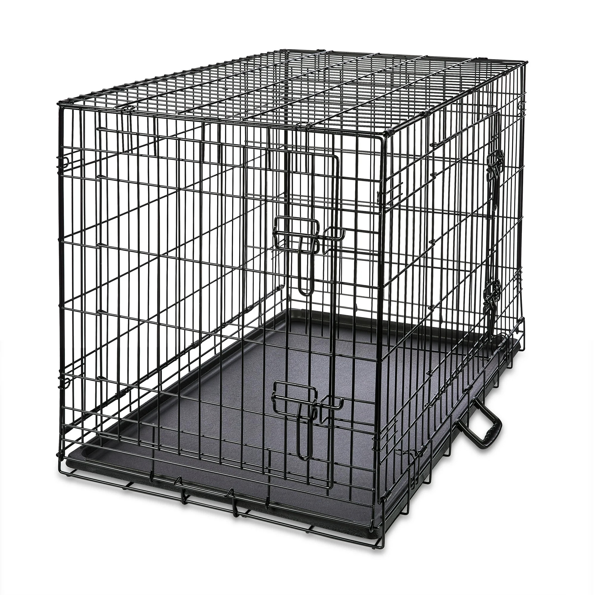 Vibrant Life Wire Dog Crate, Double-Door, Divider and Leak-Proof Tray, Metal, Foldable, Durable, ... | Walmart (US)