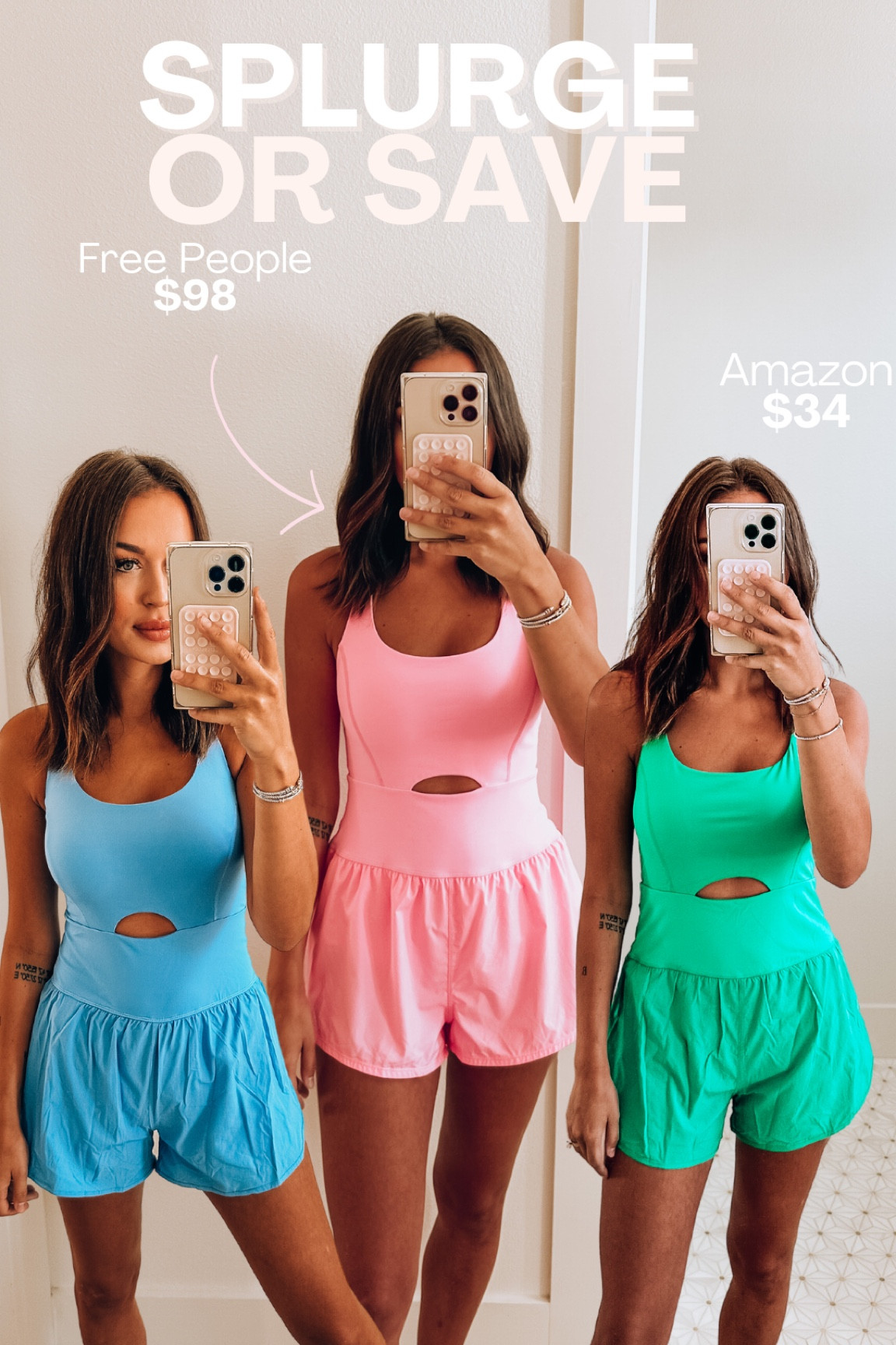 Size Small for Free People 
Size Medium for Amazon