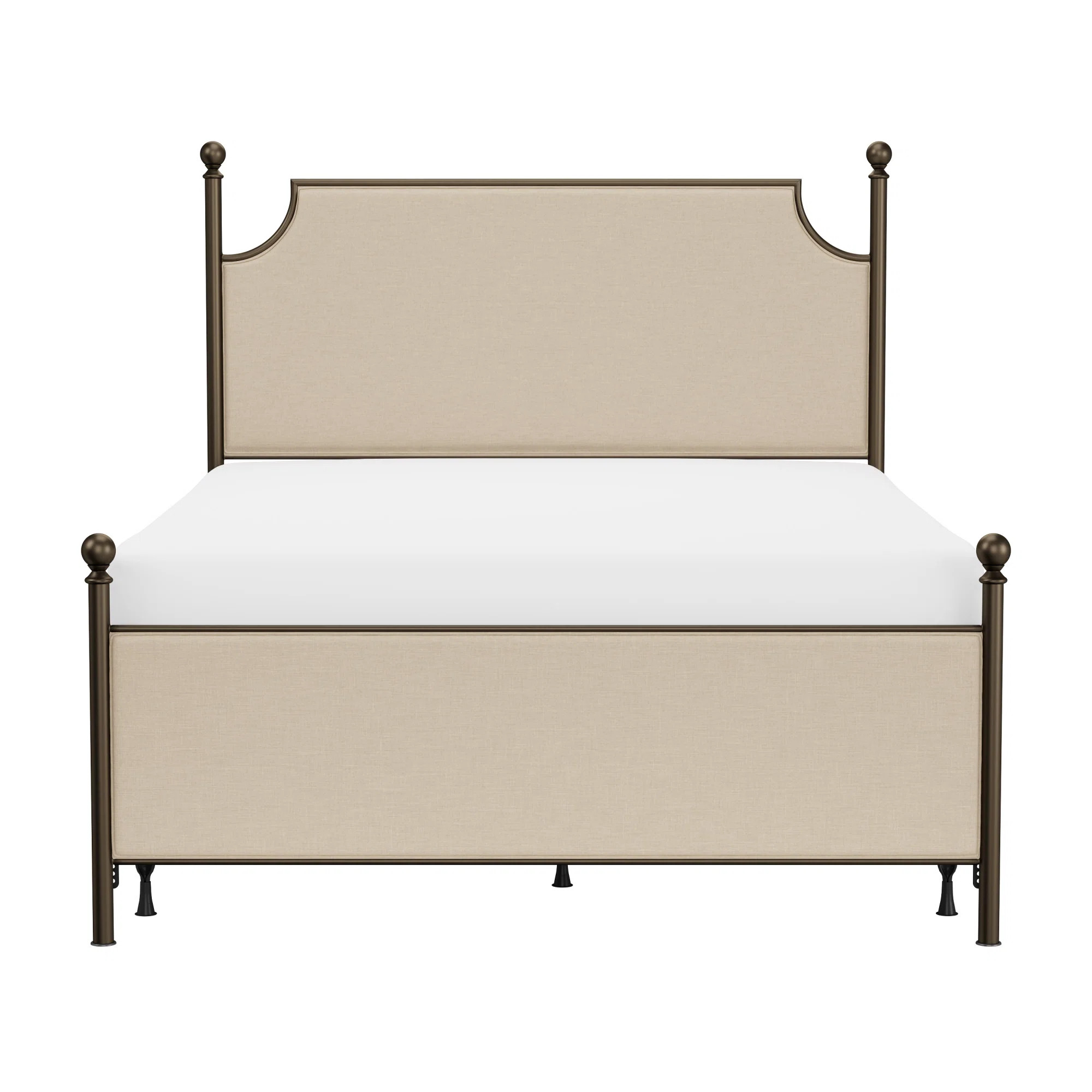 Aasif Upholstered Metal Standard Bed | Wayfair North America
